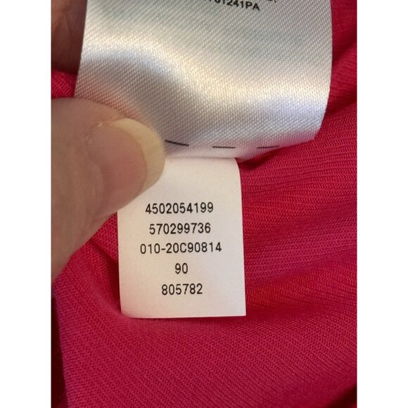Chico’s Womens Button Down Top Size 20/22 Vibrant Hot Pink Long Sleeves - Picture 9 of 11